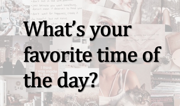 When do you feel most at peace?