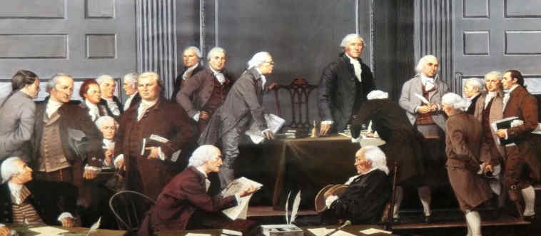 Which fancy parchment laid out the blueprints for the U.S. government after winning independence?