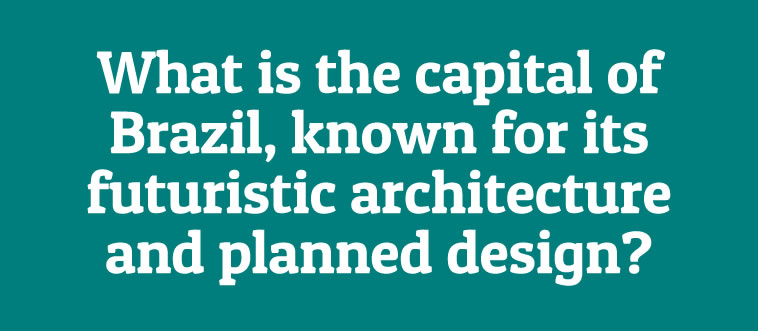 Which South American capital was built in 1960 with a layout mimicking an airplane?