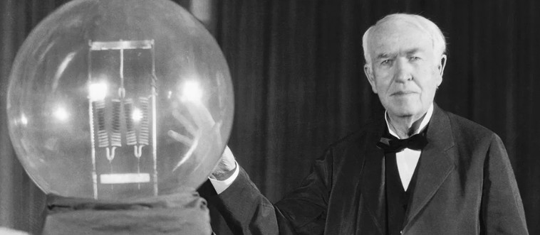 Which bright spark banishes the shadows by inventing that practical incandescent light bulb we all rely on?