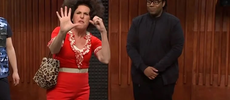 Which funny lady donned the red tracksuit as the leg-flinging Sally O'Malley?