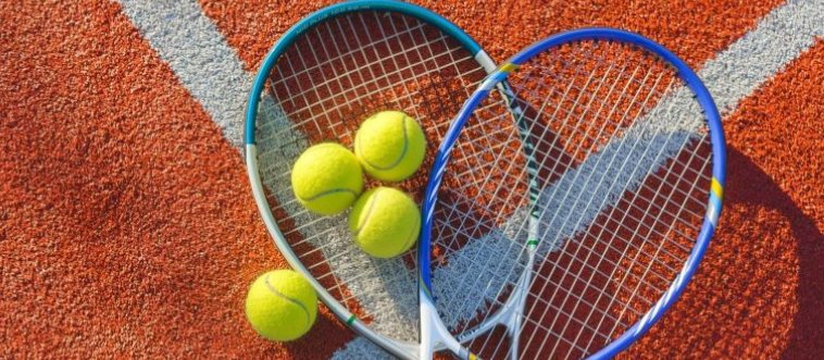 In which athletic endeavor do you whack a fuzzy yellow orb with a stringed tool over a middle net?