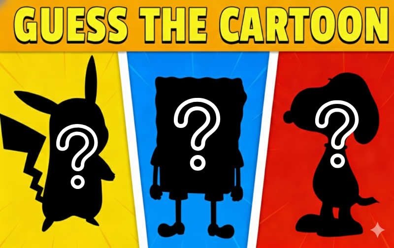 Only a genius can guess all 40 cartoon characters by their shadows!